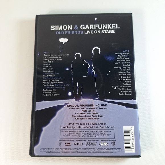 Simon and Garfunfunkel Live Concert DVD's Central Park Old Friends - Picture 9 of 12